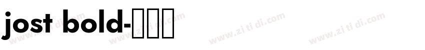 jost bold字体转换